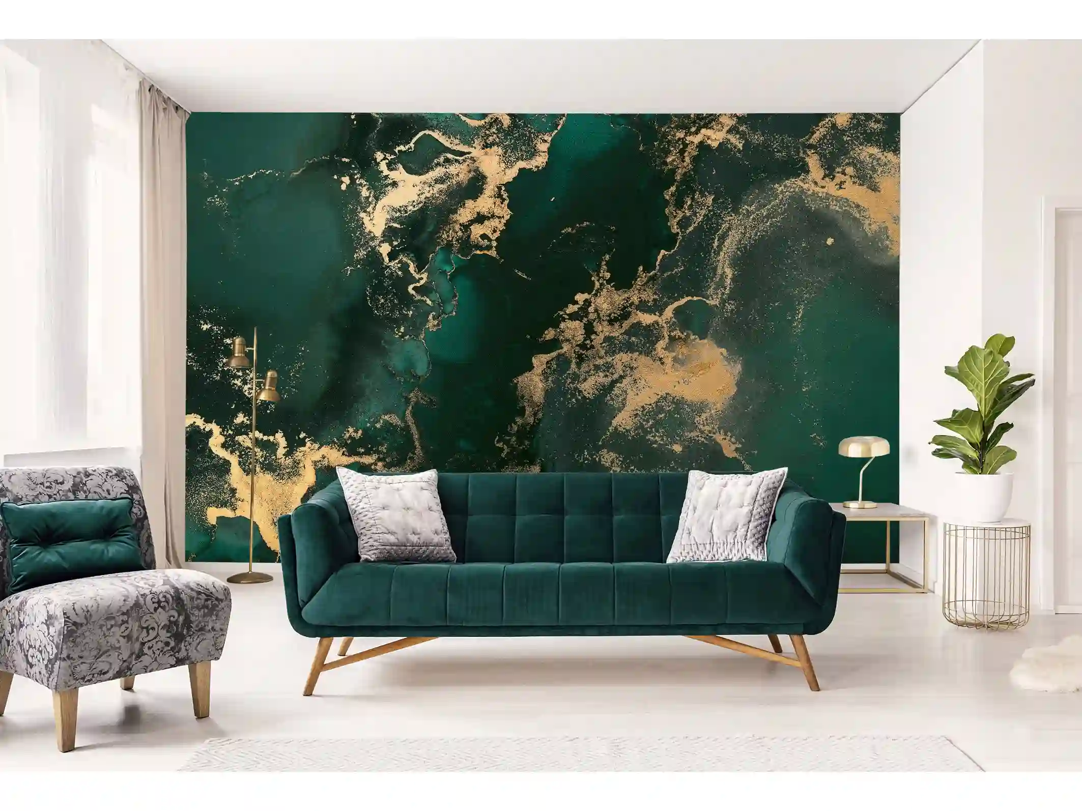 Residential wallpaper installation in Bay Area home